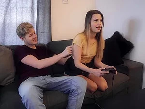 Jamie Young in Cute Gamer Girl Gets Creampied By Her Boyfriend